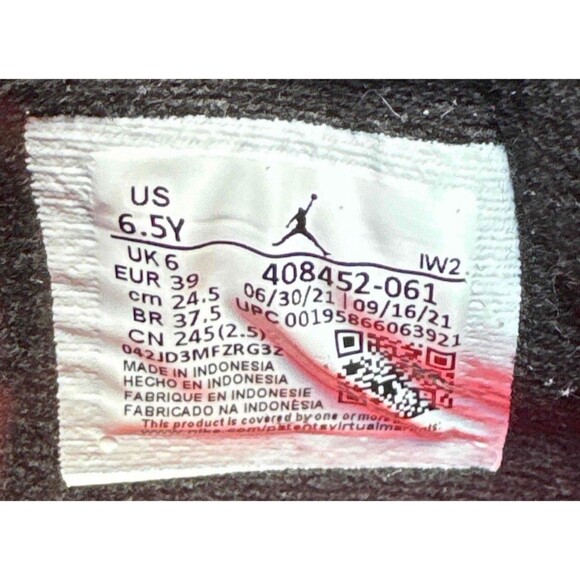 Nike Air Jordan 4 Retro Infrared Size 6.5 Youth (Size 8 Women's) - Picture 6 of 8